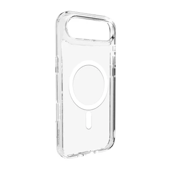 Dėklas Puro Lite Mag TPU+PC Case Compatible with MagSafe for iPhone 17 Air - Transparent with Baltas Ring