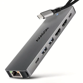 USB-C šakotuvas AXAGON HMC-7HX2, 7in1