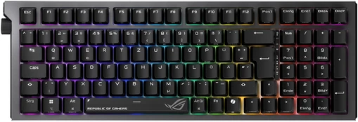 Klaviatūra Asus ROG STRIX MORPH 96 Wireless juodas DE-išdėstymas, ROG NX V2