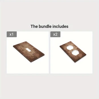 Medinė jungiklio plokštė, Single Toggle+Duplex*2