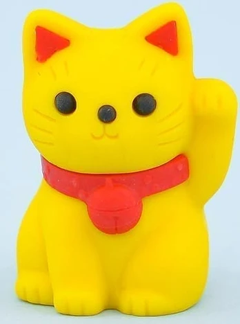 IWAKO trintukas – dėlionė „Lucky” Cat Yellow