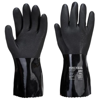 ESD PVC cheminės pirštinės, M