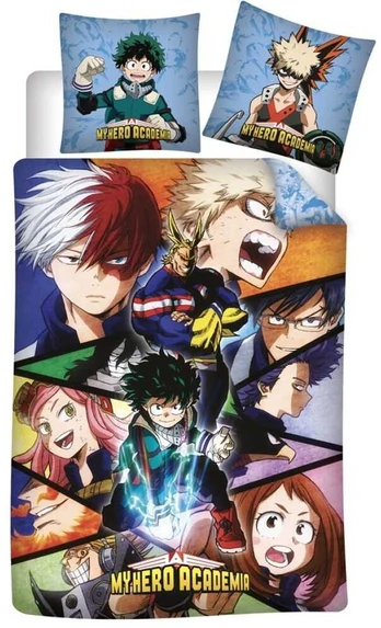 Bones My Hero Academy microfibre duvet cover bed 90cm