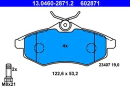 ATE 13.0460-2871.2 Brake pad set