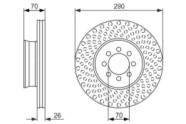 Stabdžių diskas BOSCH 0 986 479 602 kaina