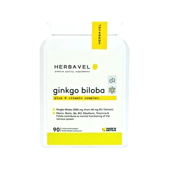 Ginkmedžio ekstraktas + B kompleksas, 90 kapsulių