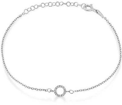 Brilio Silver Charming sidabrinis bracelet with zircons BRC17W