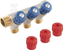 Ferro sanitarinis kolektorius 3/4"x1/2", 2 krypčių