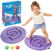 WOOPIE Round Balance Board Violetinė Disc Maze Balance Board kaina