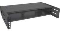 InLine® 19" foldable rack, 2U, 24-40cm depth, with cover, juodas