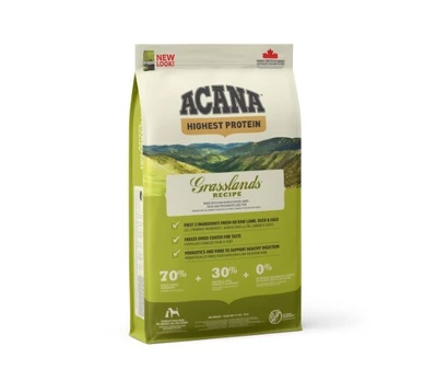Acana Grasslands Dog begrūdis, šunims, 2 kg