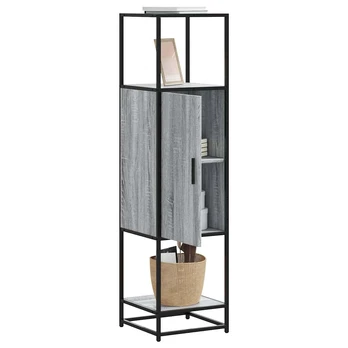 Highboard Gray Sonoma inžinerinis medis ir metalas