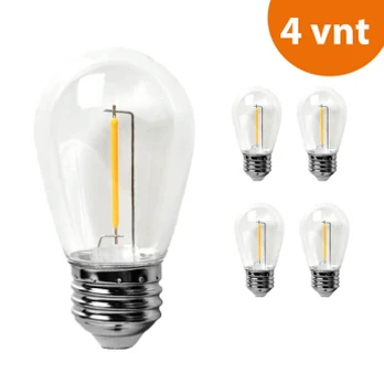 Led lemputė 1 W E27 (S14) DROP modeliui (4 vnt)