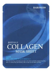BARONESS Collagen Mask Sheet, 21g - pinguldav kollageenimask, lehtmask