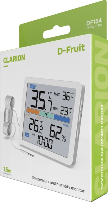 D-Fruit temperature and humidity monitor wired Clarion DF154