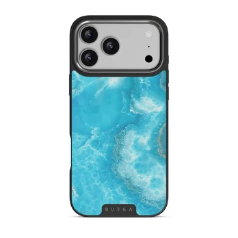 Ocean Waves - Blue iPhone 17 Pro Max Case, Elite Dark (MagSafe) / Gunmetal