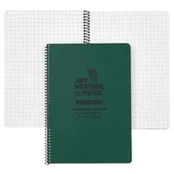 Modestone® A5 Side Spiral Notebook 148x210mm 50 Sheets C53 MIL Green
