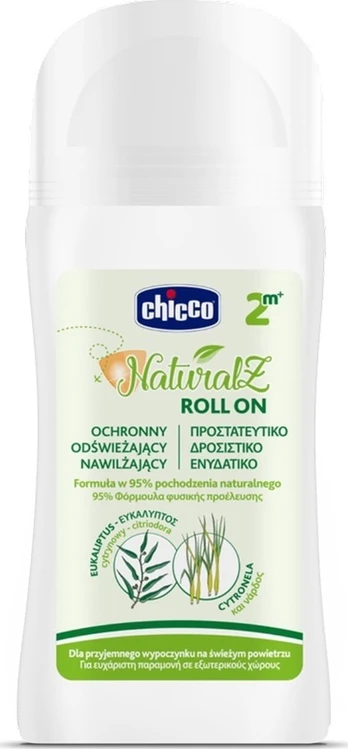 Chicco NaturalZ Roll On apsauginis preparatas nuo uodų 60ml