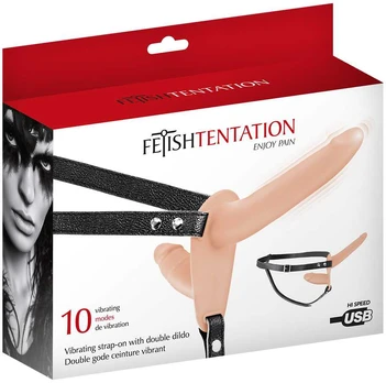 Fetish Tentation Vibruojantis dirželis, USB Flesh