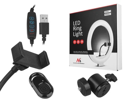 Maclean LED ring light 12' 20W BT MCE612B