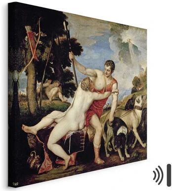 Artgeist Paveikslas - Titian – Venus and Adonis