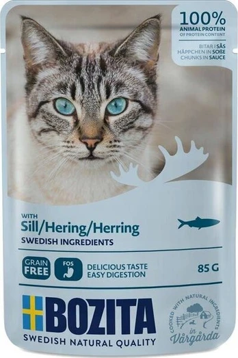 Bozita konservai katėms su silke, 85g