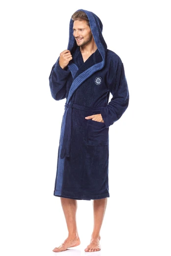 Vyriškas chalatas George Dark Blue