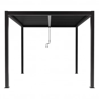 Pergola su LED apšvietimu Luxe, 3x4 m, antracito