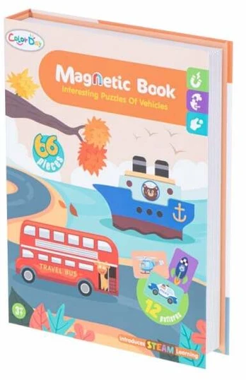 Magnetinė dėlionė Transportas 66d.