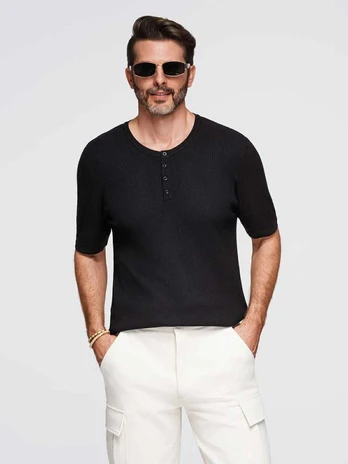 men's t-shirt-juodas