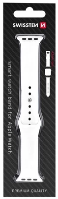 Dirželis Swissten Silicone Band, balta