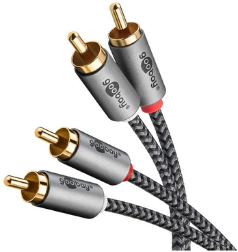 Goobay Plus Stereo-Cinchkabel, 3.0 m