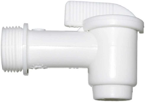 MEVA Plastikinis kranelis su sriegiu G 3/4'', baltas