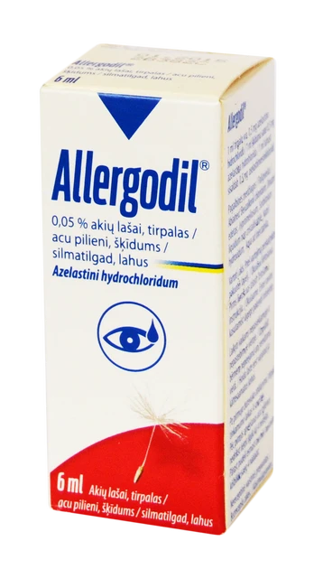 ALLERGODIL 0.5 mg/ml akių lašai (tirpalas) 6 ml