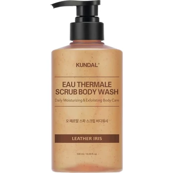 KUNDAL - Scrub Body Wash, Leather Iris, 500ml