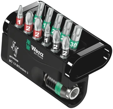 Antgalių komplektas Bit-Check 12 BiTorsion 1, 12vnt, Wera