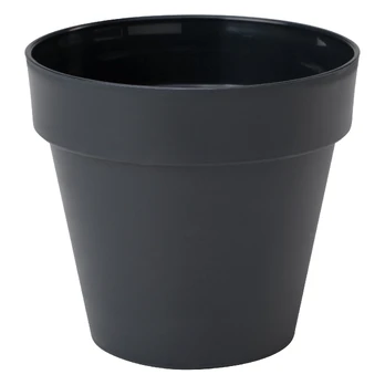 Vazonas Form Plastic Ibiza Soft Mat 4150-014, plastikinis, Ø 22 cm, juodas