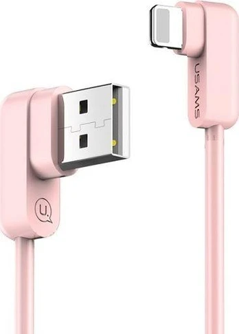 USB kabelis Usams USB-A – žaibiškas 1,2 m rožinis (IPUSBCY03)