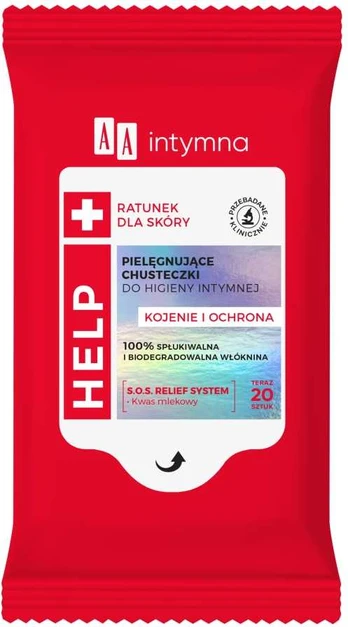 AA Intymna chusteczki do higieny intymnej Help 20szt.