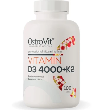 OstroVit Vitamin D3 4000 IU + K2, 100 tab