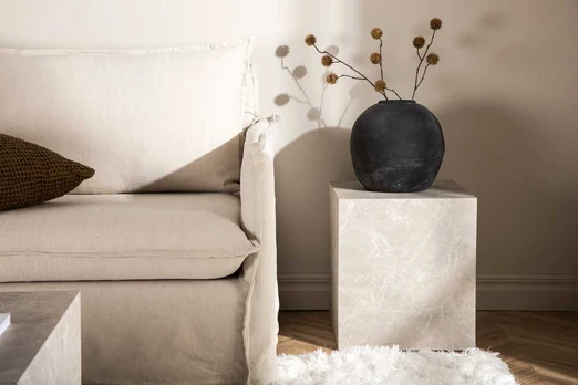 Venture Design Stalas, York High Sofa, 40x40 cm, Bežis