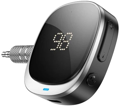 HOCO adapter AUX Jack 3,5 mm BLUETOOTH with display E80 juodas