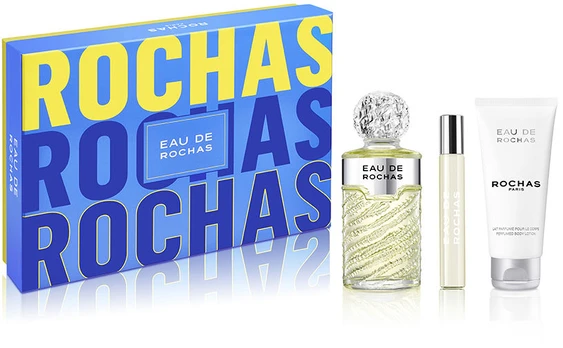 EAU DE ROCHAS ESTUCHE 3 pz