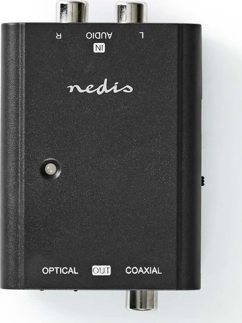 Nedis AV adapteris Nedis ACON2508BK garso failų keitiklis Juodas