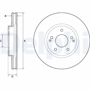 DELPHI BG4809C Brake Disc