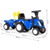 Paspiriama mašinėlė Traktorius su priekaba NEW HOLLAND kaina