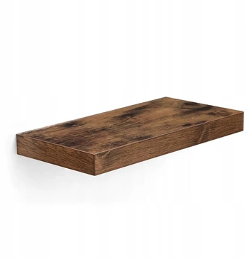 Songmics Sieninė lentyna rustic 40 cm ruda mdf