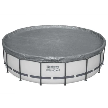 Bestway Baseino dangtis Ø4,88 m Apvali Poliesteris Pilka