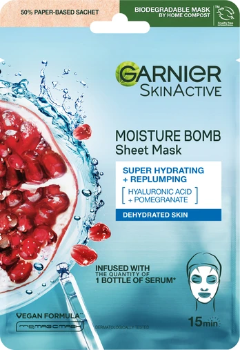 Garnier - SkinActive Moisture Bomb Super Hydrating & Replumping Sheet Mask