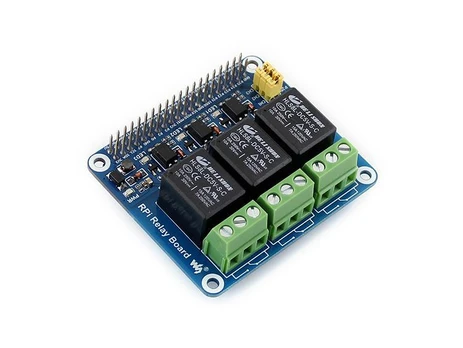 Waveshare Raspberry Pi Relių Priedėlis - 3 Kanalų